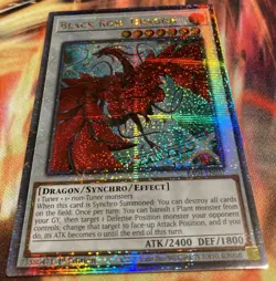 Black Rose Dragon (Alt Art) Yugioh RA04-EN057 Quarter Century Secret Rare QCR NM - Image 2