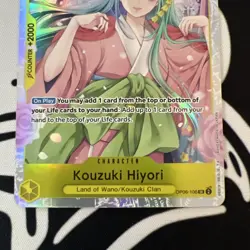 Bandai Kouzuki Hiyori OP06-106 Wings of the Captain Super Rare Foil - Image 2
