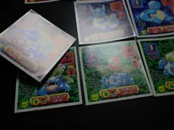 Pokemon Card Amada Sticker x9 Charizard Blastoise Venusaur Evolutions #6386 - Image 3