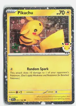 Pikachu (Pokemon Day 2026) Cosmo Holo Miscellaneous Cards & Products 051/162 NM - Image 1