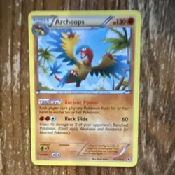 Pokemon Archeops Noble Victories 67/101 Rare Stage 1 130HP Rock Slide Card - Image 1