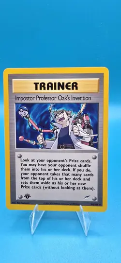 Imposter Professor Oak's Invention 1st Edition Neo Destiny Rare Card 94/105 - Image 1