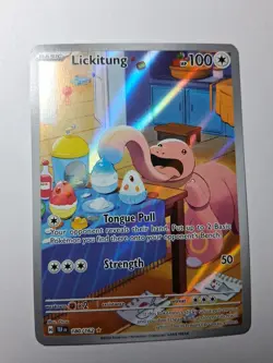Pokemon TCG Lickitung Holo Card Illustration Temporal Forces 180/162 - Image 1