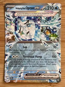 Wellspring Mask Ogerpon ex 064/167 Pokemon 2024 Twilight Masquerade Card NM/M - Image 1