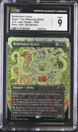 BENEVOLENT HYDRA Secret Lair Foil Rare CGC 9 MTG [Nostalgium] - Image 1