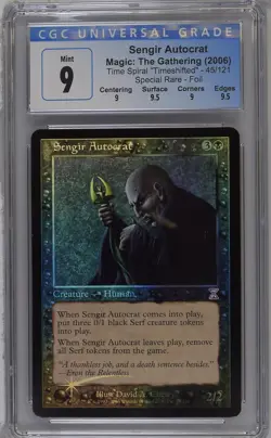 SENGIR AUTOCRAT Timeshifted Foil CGC 9 Q++ MTG [Nostalgium] - Image 1