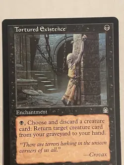 Tortured Existence MtG Stronghold Black Enchantment Magic: the gathering Common - Image 1