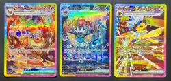 Pokemon Card Flareon Vaporeon Jolteon ex SAR set 202 205 209/187 sv8a Japanese - Image 1