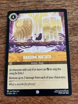 Hakuna Matata 27/204 Disney Lorcana Card - Image 2