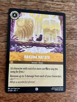 Hakuna Matata 27/204 Disney Lorcana Card - Image 3