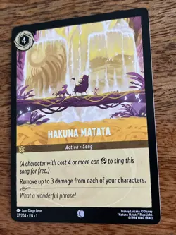 Hakuna Matata 27/204 Disney Lorcana Card - Image 4