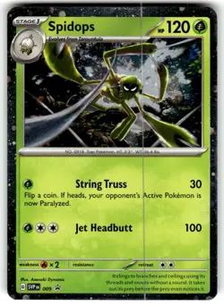 Spidops 009 Sv: Scarlet & Violet Promo Cards Holo Black Star NM - Image 1