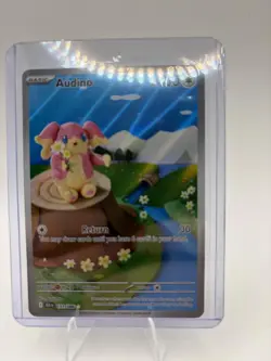 Audino 151/086 Illustration Rare Black Bolt Scarlet & Violet Pokemon Card NM - Image 1