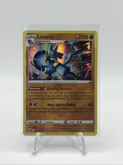 Pokemon Swsh09 Lucario Holo Card 79/172 Brilliant Stars - Image 1