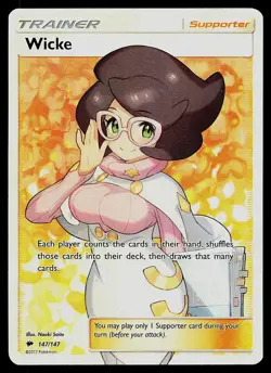 Pokemon Card - Wicke Burning Shadows 147/147 Rare Ultra 2017 - Image 1