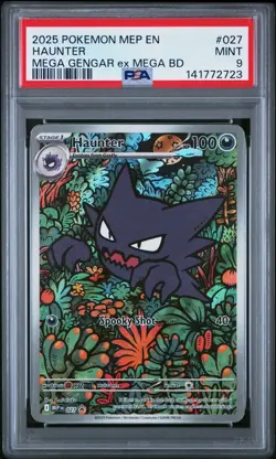Pokemon Black Star Promo #027 Haunter Mega Gengar ex Battle Deck PSA 9 Card MINT - Image 1