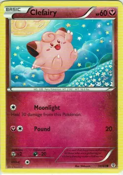 POKEMON CARD CLEFAIRY 50/83 NO 035 FAIRY POKEMON TCG CCG - Image 1