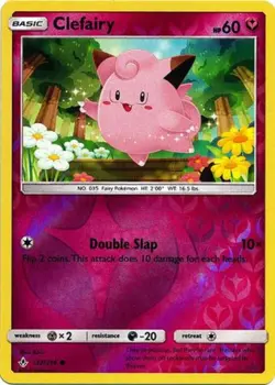POKEMON CARD REVERSE HOLO CLEFAIRY 132/214 NO 035 FAIRY POKEMON TCG CCG - Image 1