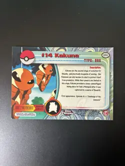 Kakuna #14 Topps Chrome Pokemon Card - Image 2