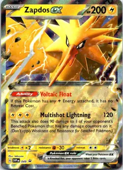 Zapdos ex - Promo SV: Scarlet & Violet Promo Cards 049 NM - Image 1