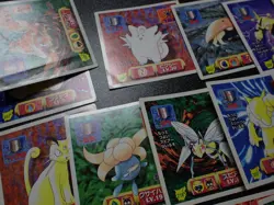Pokemon Card Amada Promo Non Holo Sticker x50 Kabutops Scyther etc #6378 - Image 2