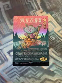 MTG Rainbow Foil Muxus, Goblin Grandee NM Unplayed Secret Lair Drop Foil - Image 1