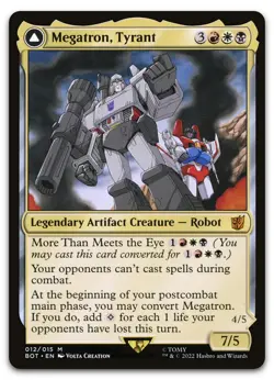 Megatron, Tyrant #12 (NM) Transformers BOT Magic MTG - Image 1