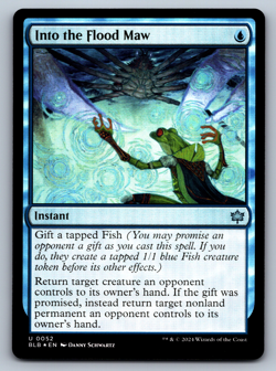 Into the Flood Maw FOIL - Bloomburrow - MTG - Image 1