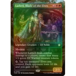 Foil Lathril, Blade Of The Elves (borderless) M/NM Magic MTG Foundations - Image 1