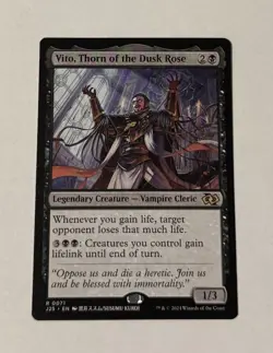 MTG Vito, Thorn of the Dusk Rose - Foundations Jumpstart (Anime) NM - Image 1
