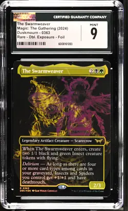 THE SWARMWEAVER Duskmourn Borderless Exposure Foil Rare CGC 9 MTG - Image 1