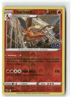 Charizard 010 Reverse Holo Pokemon GO Holo Pokemon Rare Reverse Holo Near Mint - Image 1