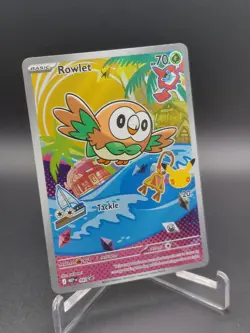 Pokemon First Partner Illustration Collection Alola Region Rowlet 043 Promo 💎 - Image 1
