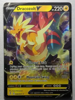 Dracozolt V 058/203 Holo V Rare Evolving Skies Pokemon Near Mint - Image 1