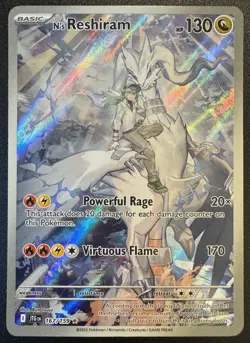 Pokemon TCG N's Reshiram 167/159 Journey Together Holo IR - Image 1