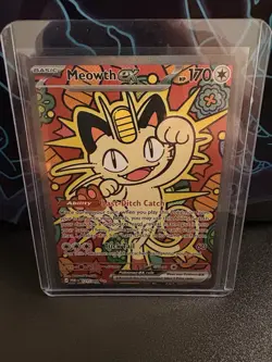 Meowth ex 121/088 ENGLISH Special Illustration Rare - Perfect Order SIR Pokemon - Image 1