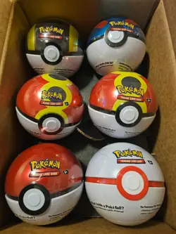 Pokemon TCG Pokeball Costco Exclusive G25 Series Set of 6 New/Sealed 18 Packs - Image 1