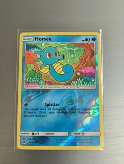 Pokemon Card Horsea Dragon Majesty Reverse Holo 15/70 Mint Condition Card - Image 1