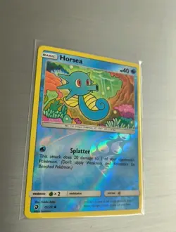 Pokemon Card Horsea Dragon Majesty Reverse Holo 15/70 Mint Condition Card - Image 2