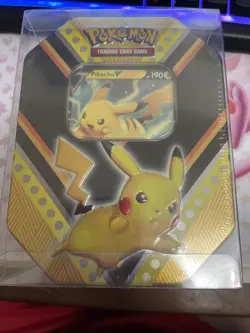 Pokemon TCG V-Powers Pikachu Tin Factory Sealed 820650807794 - Image 1
