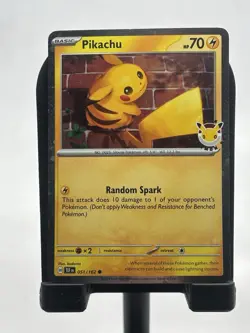 Pikachu Stamped Promo (051/162) [Cosmos Holo] (NM) - Pokemon - Pokemon Day 30th - Image 1