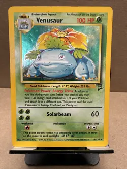 Pokemon TCG Venusaur Base Set 2 18/130 Holo Unlimited Holo Rare - Image 1