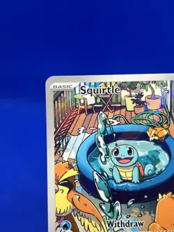 Pokemon SV07 Stellar Crown Squirtle 148/142 Illustration Rare IR NM - Image 4