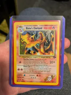 Pokemon Blaine's Charizard 2/132 Gym Challenge Holo Rare Unlimited WOTC 2000 - Image 1