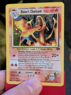 Pokemon Blaine's Charizard 2/132 Gym Challenge Holo Rare Unlimited WOTC 2000 - Image 3