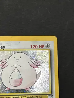 Pokemon TCG Chansey 3/130 Base Set 2 Holo Rare HP - Image 2