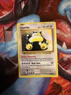 Pokemon TCG Snorlax XY179 Black Star Promo Holo LP - Image 1