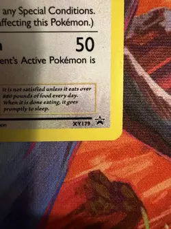 Pokemon TCG Snorlax XY179 Black Star Promo Holo LP - Image 4