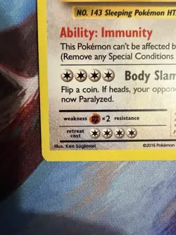 Pokemon TCG Snorlax XY179 Black Star Promo Holo LP - Image 5