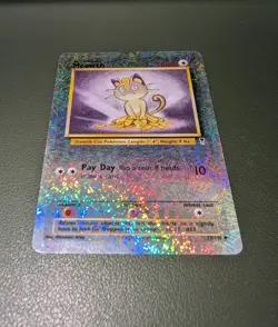 2002 Pokemon Legendary Collection #53 Meowth Reverse Holo Foil - Image 3
